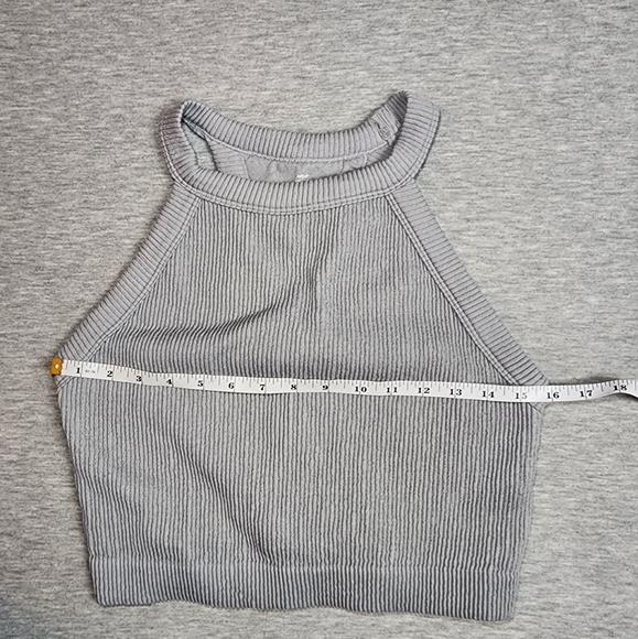 Aerie Seamless High Neck Bra Top Gray Color Size XXL - Picture 6 of 7